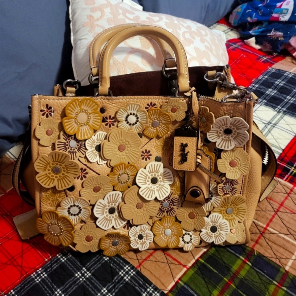 Coach Rogue Tea Rose Purse